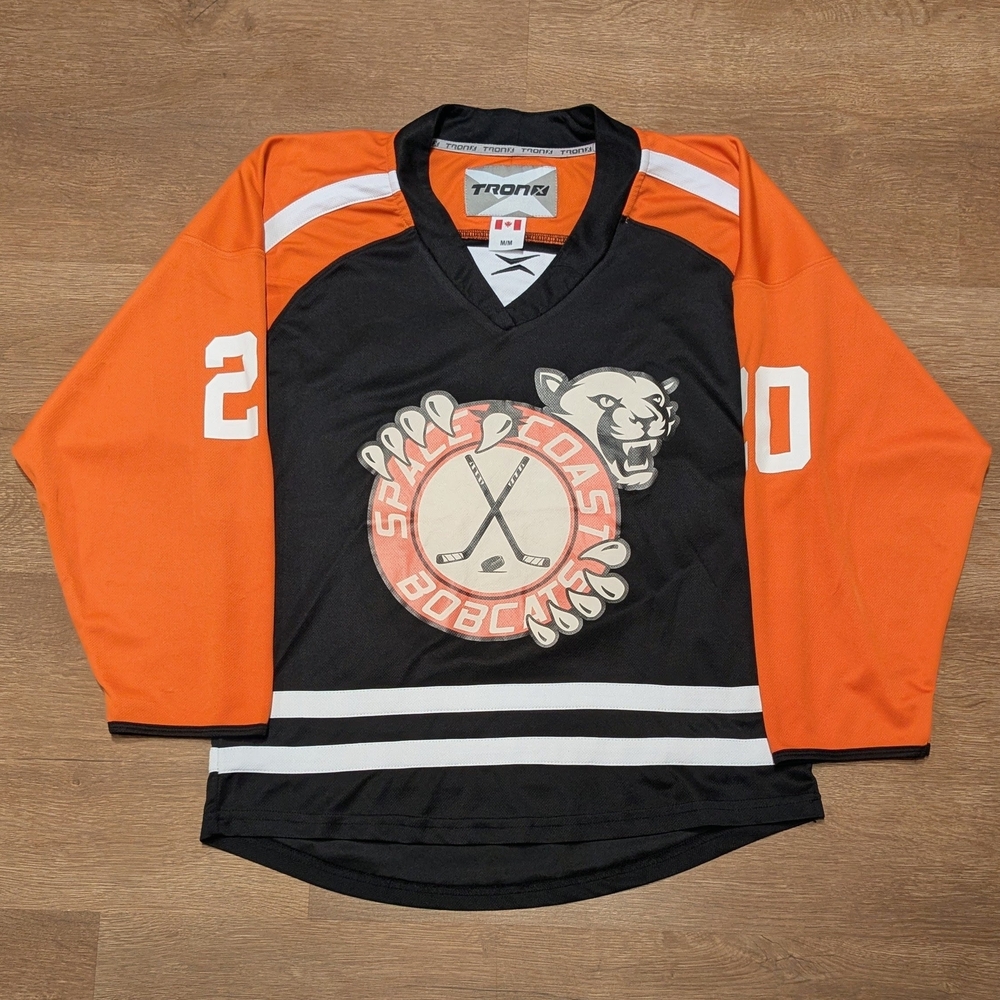 Space Coast Bobcats Hockey Jersey Size M NM CCM Tron X NHL CHL ECHL IHL AHL